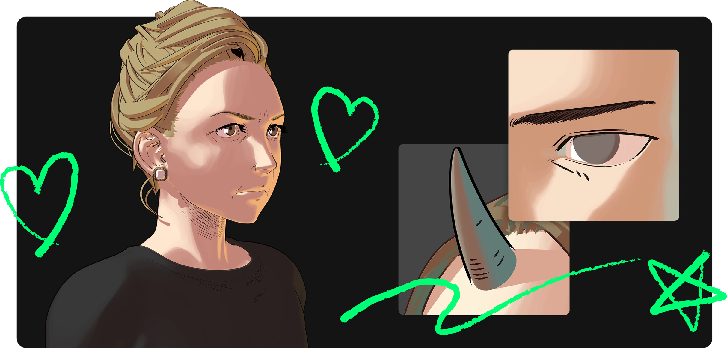 SHAPER 드로잉 기능으로 3D 모델 위에 직접 그리는 화면